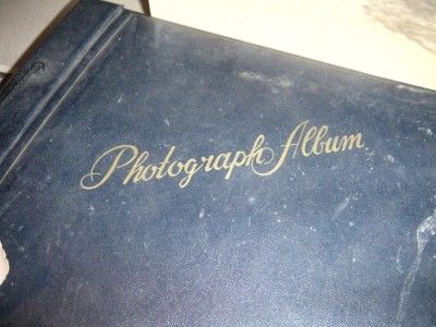 ANTIQUE EARLY 1920 1930S FAMILY PHOTOGRAPH SCRAPBOOK 92 BLACK & WHITE 