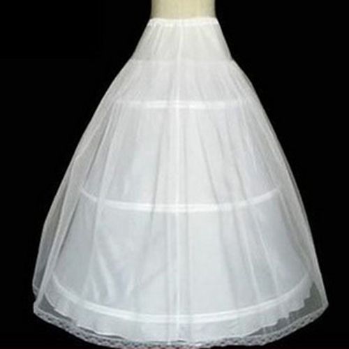 Comfortable High Quality 3 Hoops Strands Of Single Gauze Petticoat 