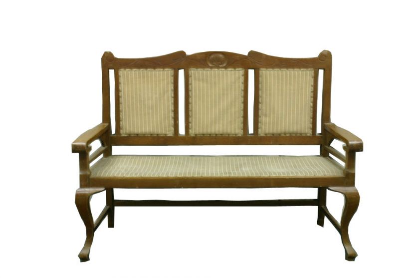 English Antique Solid Oak Sette / Bench / Sofa / Suffah  