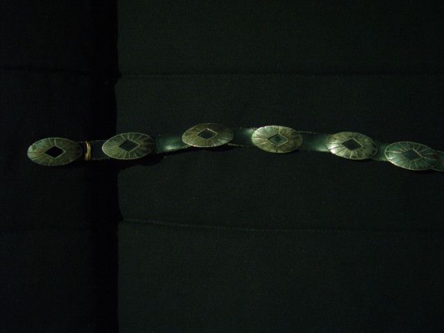 NAVAJO SILVER CONCHA BELT   