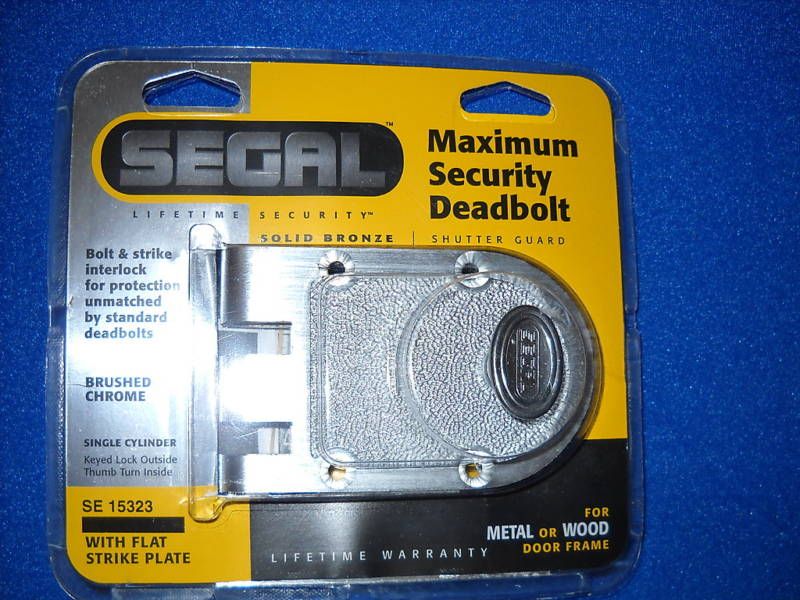 Segal Deadbolt Solid Bronze Flat Strike Plate SE15323  