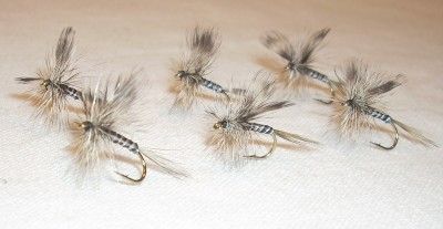   Custom Angler Size 12 Mosquito Trout Fly Fishing Dry Flies  