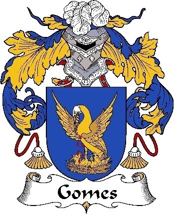 Family Crest 6 Decal  Portuguese  Gomes  