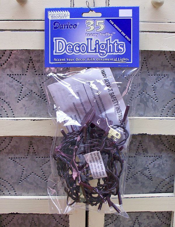 STRING LIGHTS, 35 CRYSTAL BRIGHT TEENY RICE LIGHTS  