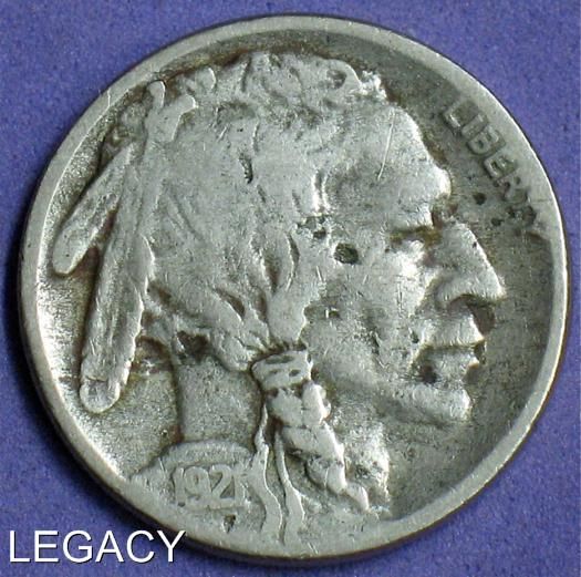 1921 S BUFFALO NICKEL SCARCE DATE SAN FRAN (PS+  