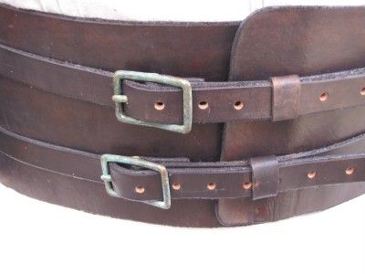 HANDCRAFTED CUSTOM LEATHER KIDNEY BELT MENS  