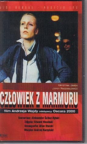 CZLOWIEK Z MARMURU 1976 (VHS tape) NTSC Polish Polski  