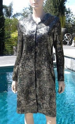 TAGS***$1K REGINA RUBENS Camo Sequin Duster Coat 4  