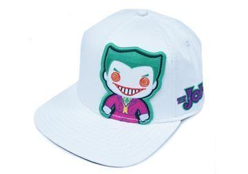 Dc Comics Batman Joker White Hat Baseball Cap Snap Back Licensed Adult 