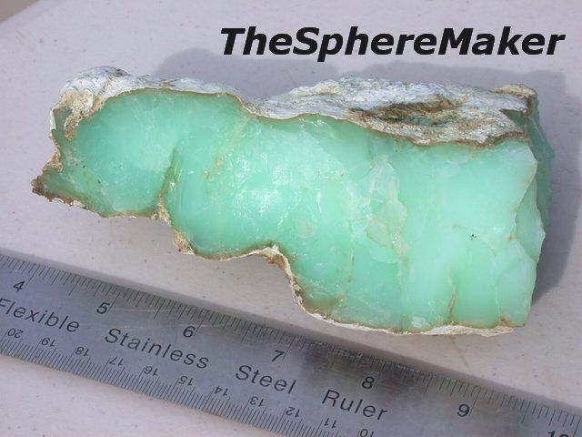 chrysoprase rough gemstone