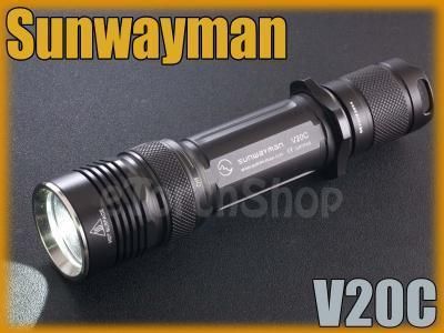 Sunwayman V20C Cree XM L LED 438Lm Rotator Flashlight  