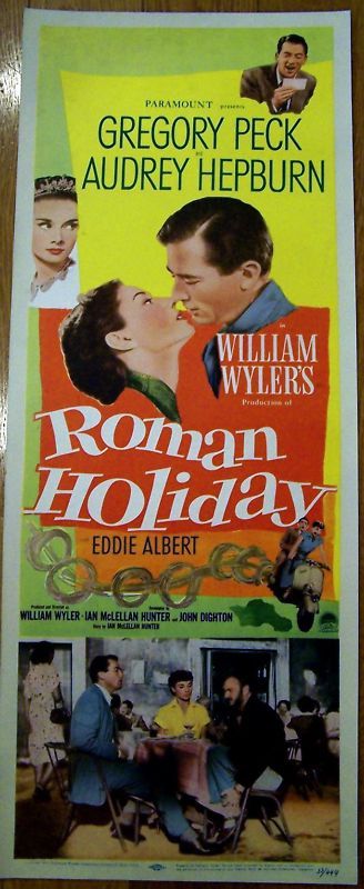 ROMAN HOLIDAY 53 INSERT GREGORY PECK & AUDREY HEPBURN  