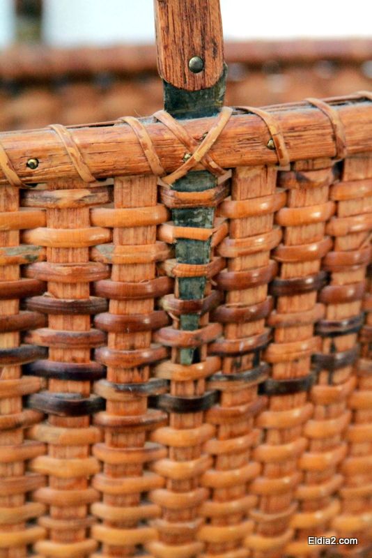 Antique Nantucket oval basket  