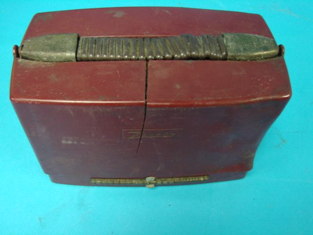 Vintage Portable Zenith Radio Model 4G 800Z Zenette Duo Power Bakelite 