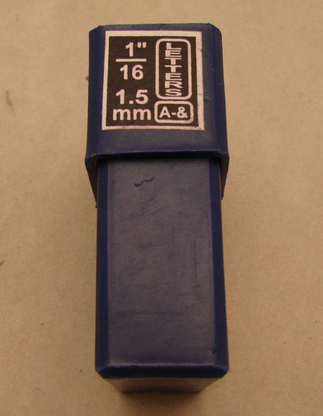 16 1.5MM Letter Punch Stamp Set Metal Steel Hand A Z  