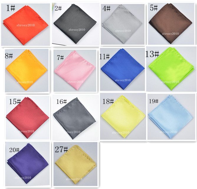 New Solid Retro Style Wedding Men Pocket Handkerchief  