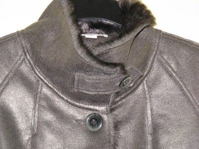 240 COLDWATER CREEK FUR METALLIC COAT JACKET XL1X2X3X  