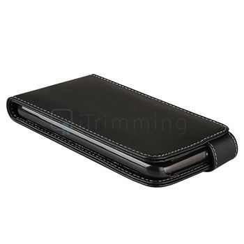 Leather Flip Case+Privacy LCD Guard For HTC Inspire 4G  