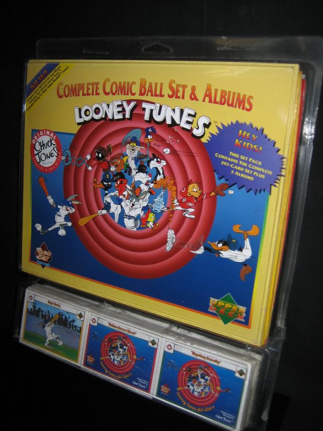 LOONEY TUNES COMPLETE COMIC BALL SET & ALBUMS UPPERDECK  