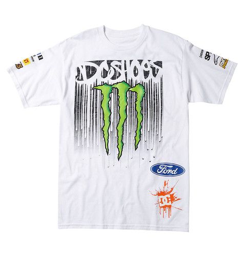 NEW MENS DC MONSTER KB SCAN S/S TEE WHITE  