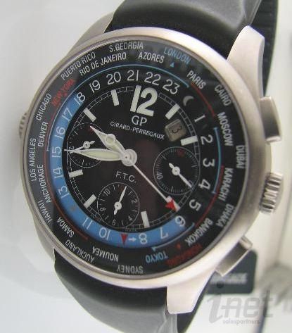 Girard Perregaux WWtc FTC Financial Worldtimer Chrono Titanium 49805 