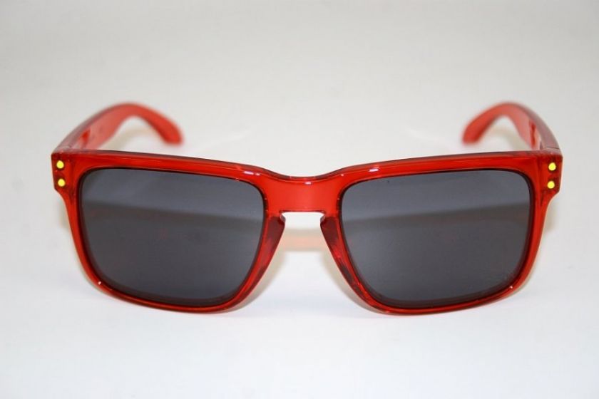 OAKLEY CAMO HOLBROOK CRYSTAL RED GREY SUNGLASSES  