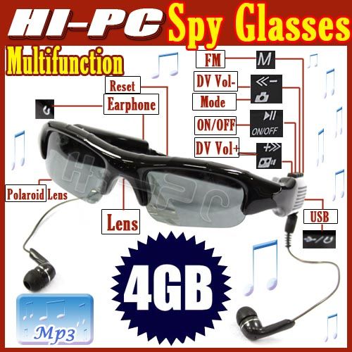    Sun Glasses Camera Camcorder Hidden Recorder Video DVR DV USB NEW