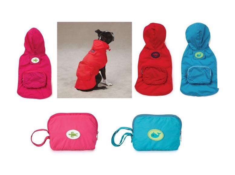 Stowaway Rain Jackets are the smart solution for pet owners on the go.