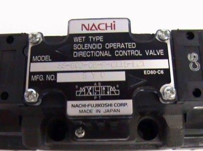 New Nachi Wet Type SS 603 C6 R C115 E21 Solenoid Valve  