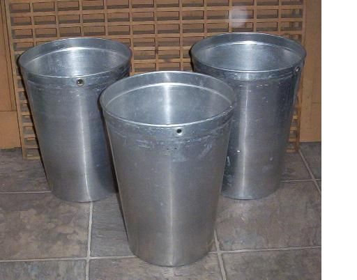 This auction is for 3 nice aluminum sap buckets that measure 11 high 