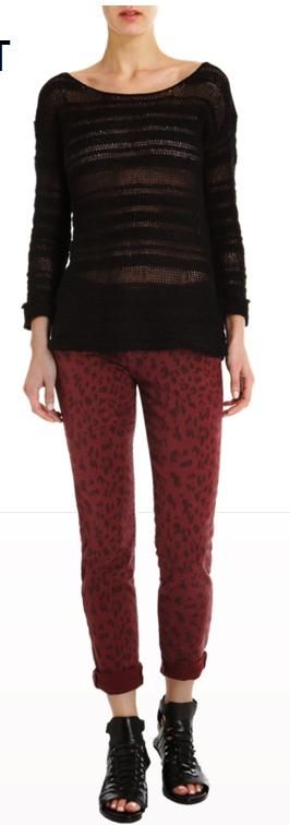 NWT Current/Elliott The Blood Leopard Stiletto skinny legging jeans 