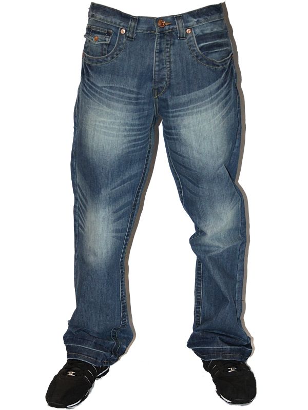 NEW MENS APT A DESIGNER BRANDED BUTTON FLY BOOT CUT DENIM JEANS ALL 