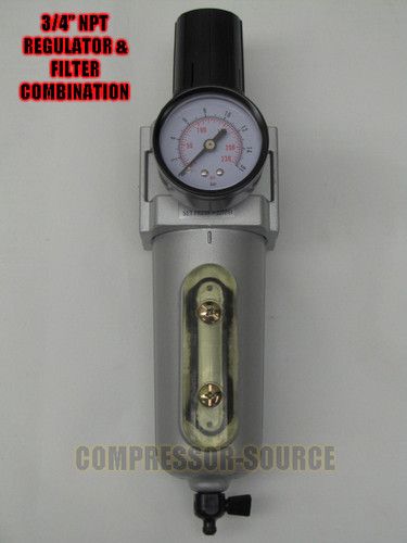 Air compressor Regulator & Filter combo w/ gauge  