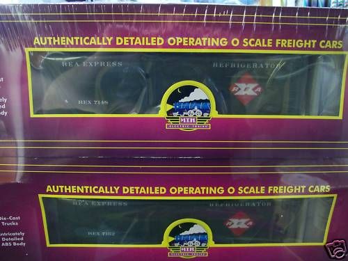 Railway Express Agency MTH Operating Reefer Cars 2 Pack  
