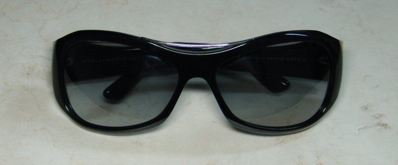 AUTHENTIC STELLA MCCARTNEY 51 BLACK/GRAY FRAME DESIGNER SUNGLASSES 