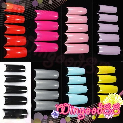   Stylish French Half Artificial False Fake Tips For Nail Art  