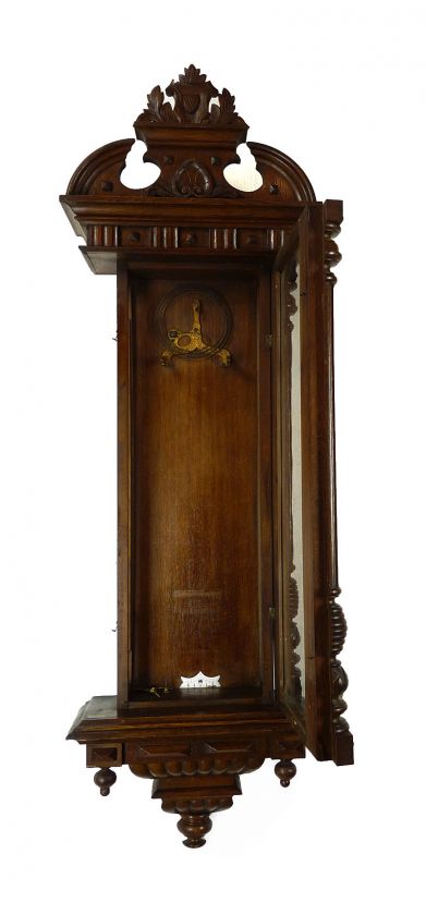 Antique German wall clock Thomas Ernst Haller Uhrenfabrik 