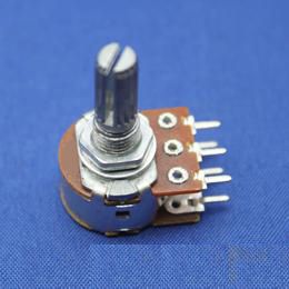 100pcs Dual Stereo Potentiometer Pot B20K shaft 15mm  