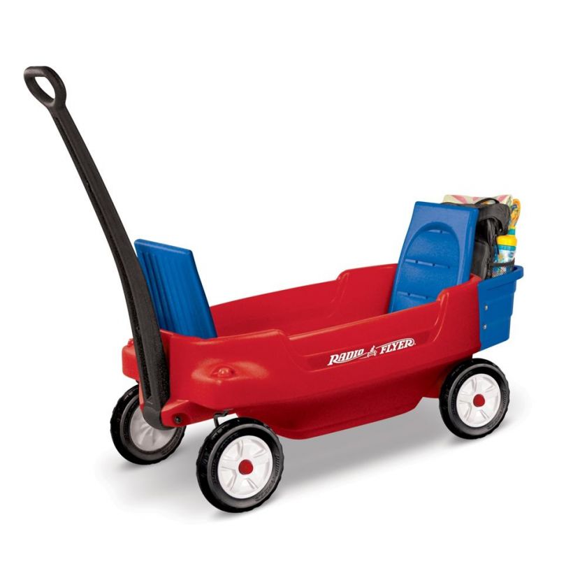 Radio Flyer Excursion Wagon w/ 2 Seats Kids Toddler Outdoor Toy Toys 