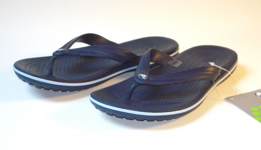 Crocs Crocband Flip Flops Navy 4 5 6 7 8 9 10 11 12 13  