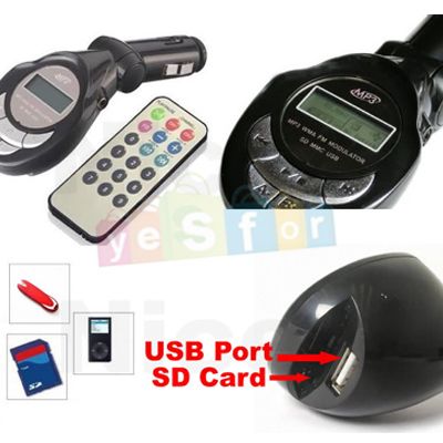 Car  Player Wireless FM Transmitter USB SD Card  