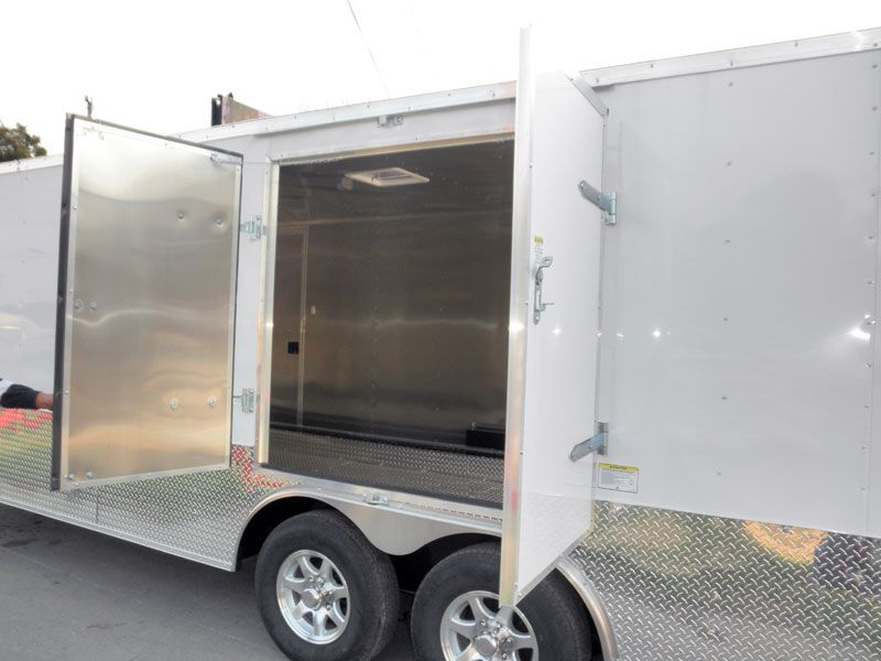 NEW 8.5 X 24 ENCLOSED TRAILER CAR BIKE CARGO HAULER  