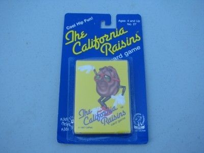 Vintage 1987 California Raisins Card Game MOC RARE New  