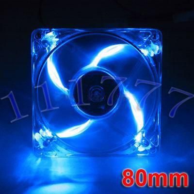 80mm Computer/PC Case blue Fans coolerr Fans cooler new  