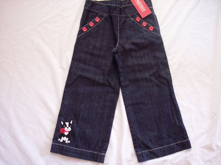 NWT Girls Gymboree Poppy dog shirt & jeans ~ 2 2T 3 3T  