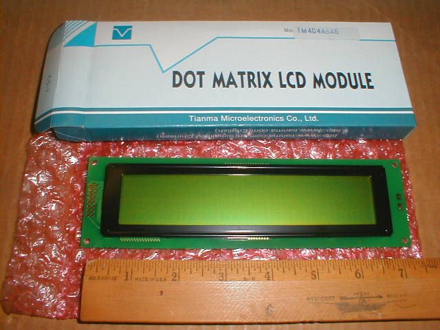   Alphanumeric Display 4 lines 40 Character 7 inch 5x7 dot matrix  