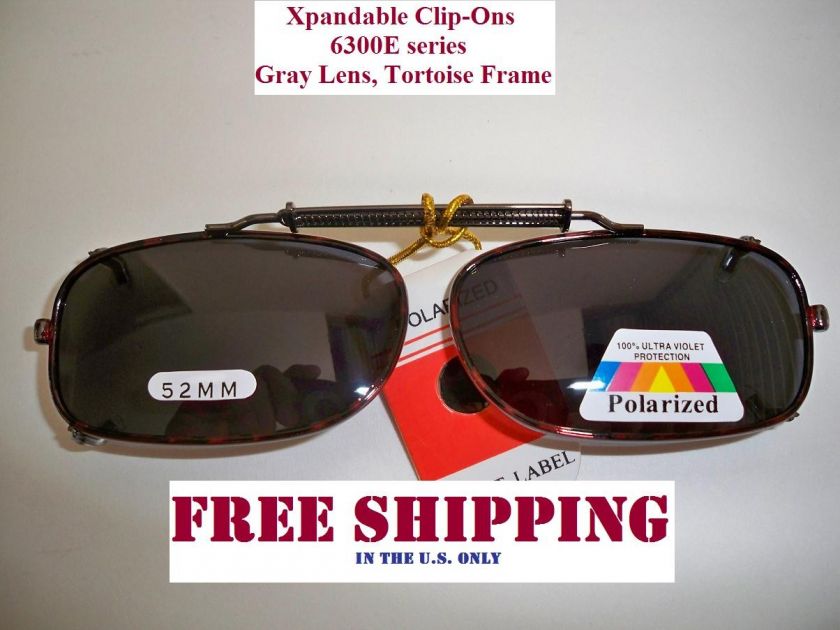 XPANDABLE CLIP ON POLARIZED UV400 SUNGLASSES 6300 NEW  