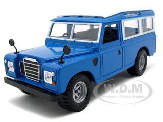 OLD LAND ROVER BLUE 124 DIECAST MODEL CAR  