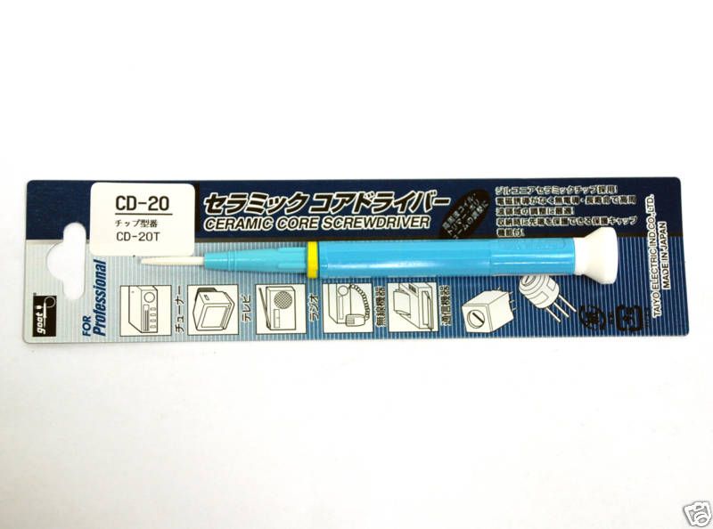 1pc Goot Ceramic Core Screwdriver CD 20 1.8x0.4mm    