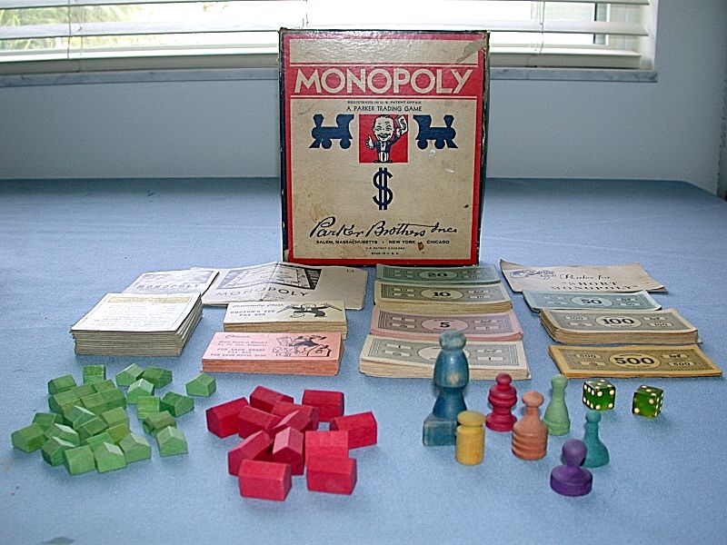   1936 Rare Monopoly Set of Piece If You Have The Board, I Have The Rest